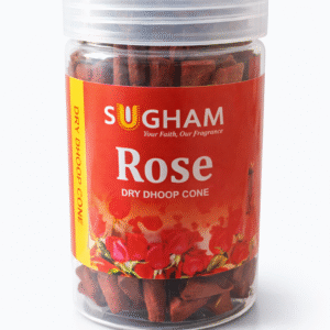 Premium dry dhoop cone 200gm jar for pooja and home fragrance