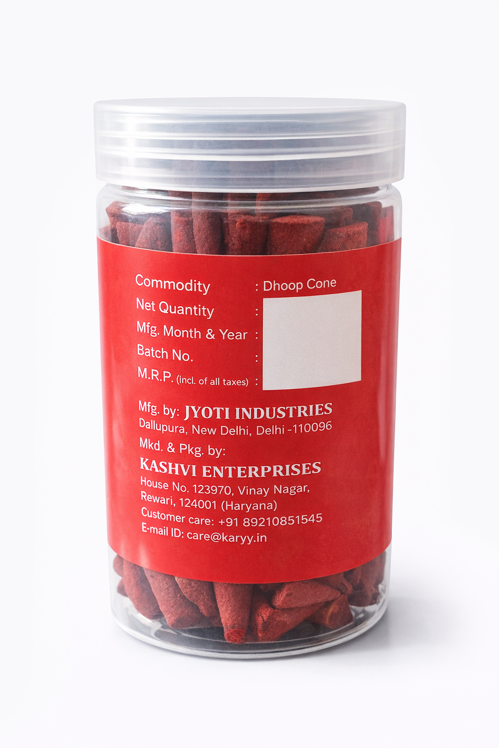 Sugham Rose/ Gulab Dry Dhoop Cone 400gm Jar | Pure & Premium Quality - Image 3